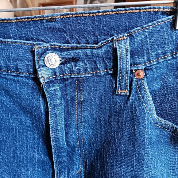 38x36 Levis 541 Vintage Blue Denim Jeans Strtch Relaxed Fit Straight Leg Mens - Picture 6 of 9